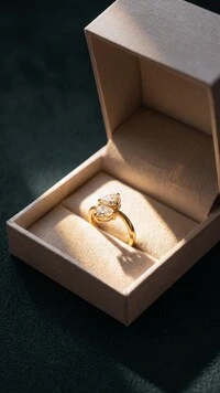 Anel Ink Moissanite