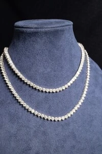 Colar Riviera Moissanite 2,5mm 38cm