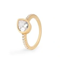 Anel Dourado Gota