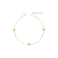Pulseira Trevos Dourada
