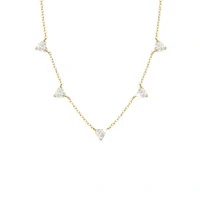 Colar Lover Moissanite Dourado