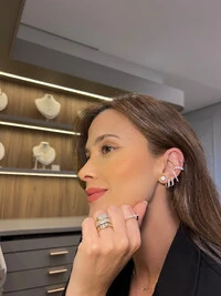 Argola Delicatta Moissanite