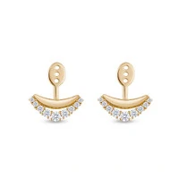 Ear Jacket Curve Moissanite