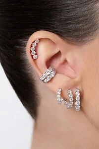 Fake Piercing Ayla Moissanite