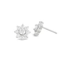 Brinco Lótus Moissanite
