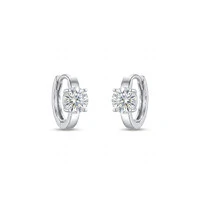 Argola Alva em Moissanite