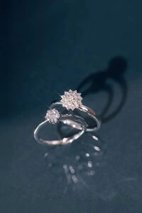 Anel Daisy Moissanite