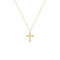 Colar Cruz Moissanite