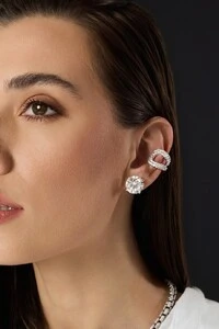 Brinco Solitário Moissanite 10mm