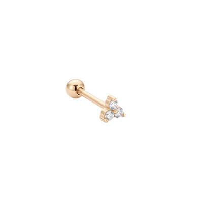 Foto Piercing Mia Moissanite Dourado