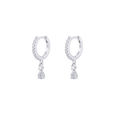 Foto Brinco Argola Sally Moissanite