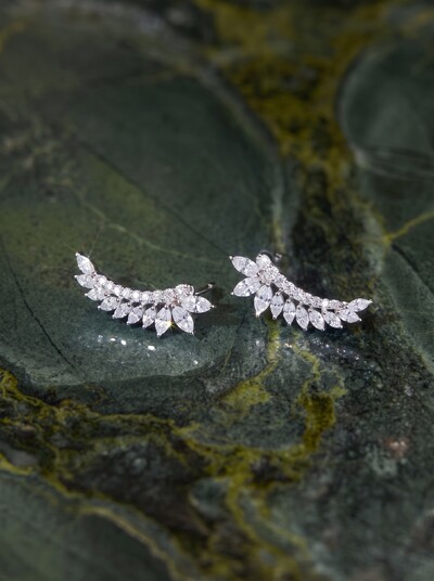 Foto Ear Cuff Wings Moissanite