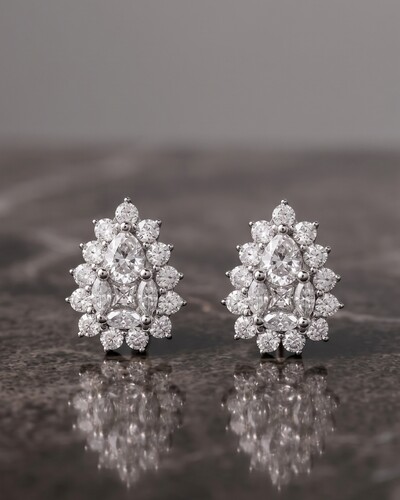 Foto Brinco Mandy Gota Illusion Moissanite