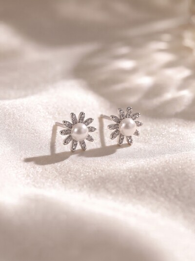 Foto Brinco Pearl Flower