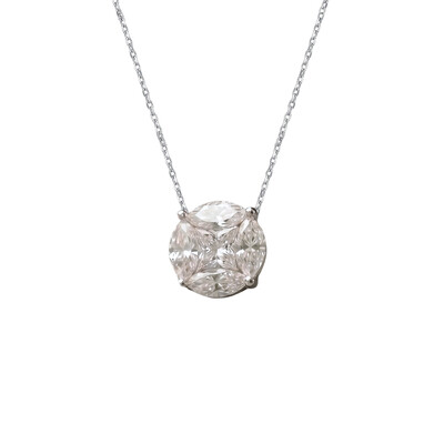 Foto Colar Illusion G Moissanite