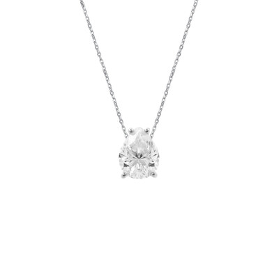 Foto Colar Gota Moissanite