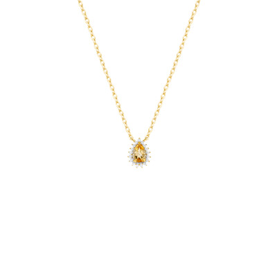 Foto Colar Alba Citrino & Moissanite
