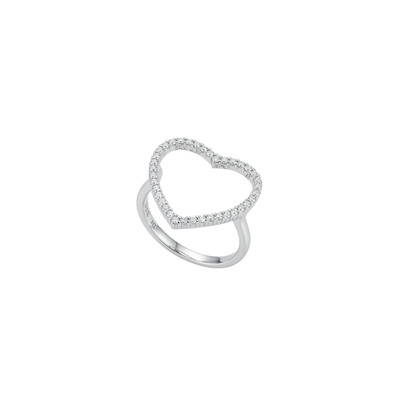 Foto Anel La Vie en Coeur Moissanite