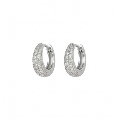 Foto Brinco Argola Drop Moissanite