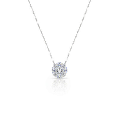 Foto Colar Illusion Moissanite P