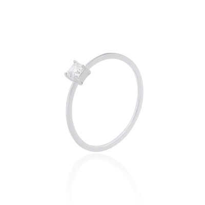 Foto Anel Solitário Square Moissanite