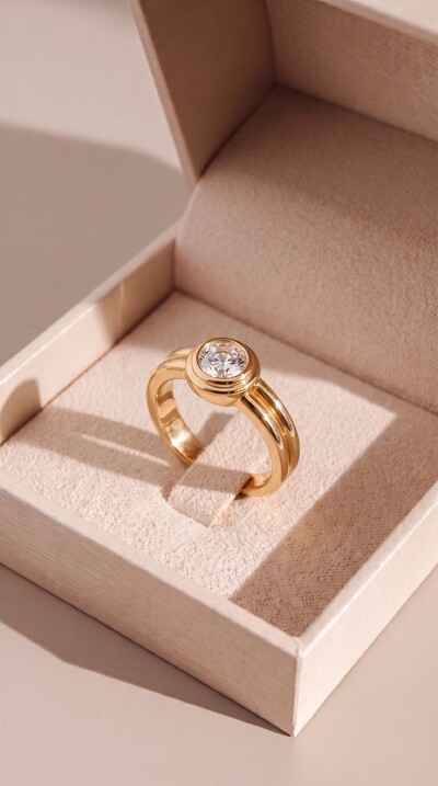 Foto Anel Dourado Aurora