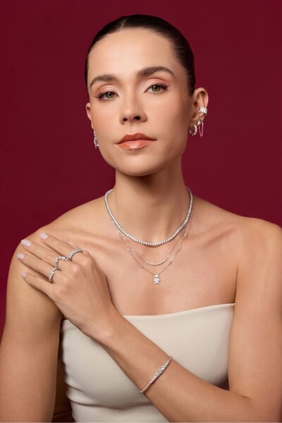 Foto Colar Curve Moissanite