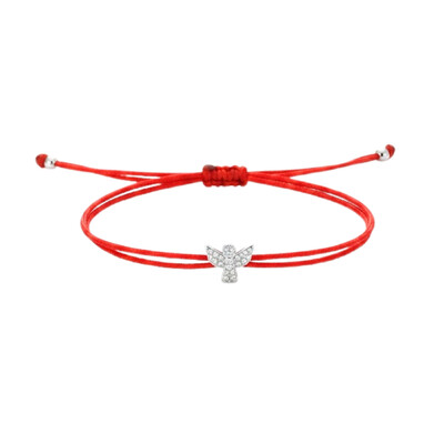 Foto Pulseira Fios de Seda Anjinho