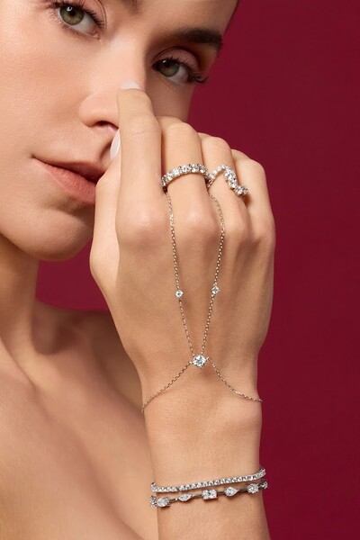 Foto Aliança Moissanite