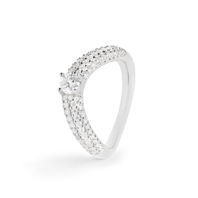 Foto Anel Bridgerton Moissanite