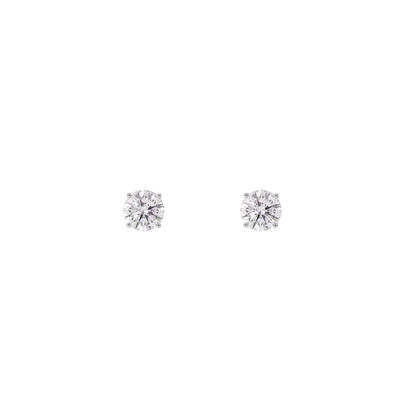 Foto Brinco Solitário Moissanite 3mm