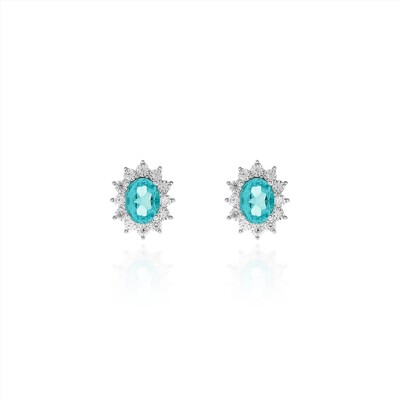 Foto Brinco Élysée Moissanite & Turmalina Paraíba