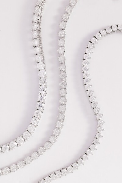Foto Colar Riviera Moissanite 2,5mm 38cm
