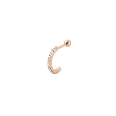 Foto Piercing Liz Moissanite Dourado