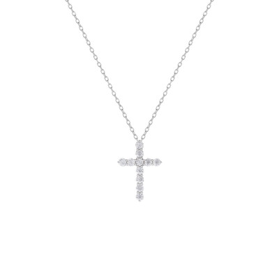 Foto Colar Cruz Moissanite