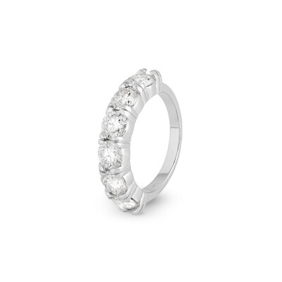 Foto Meia Aliança Moissanite 5mm