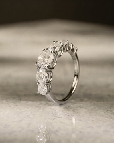 Foto Anel Crown Moissanite