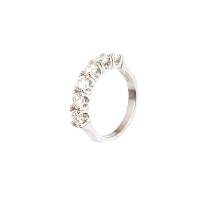 Foto Meia Aliança Anatômica Moissanite 4mm