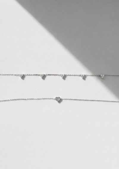 Foto Pulseira Mini Heart Cravejado