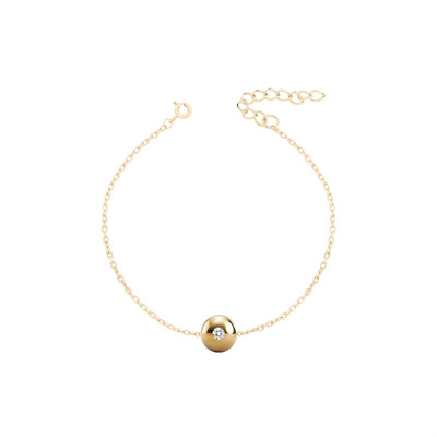 Foto Pulseira Dourada Shine Dot