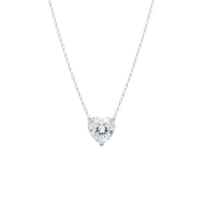 Foto Colar Coeur 8 Moissanite