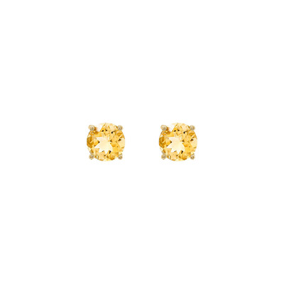 Foto Brinco Solitário Citrino