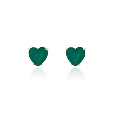 Foto Brinco Heart Esmeralda