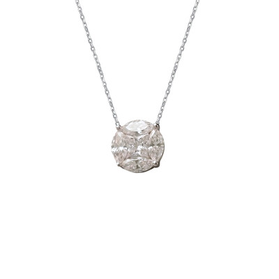 Foto Colar Illusion M Moissanite