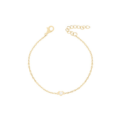 Foto Pulseira Mini Heart Dourada