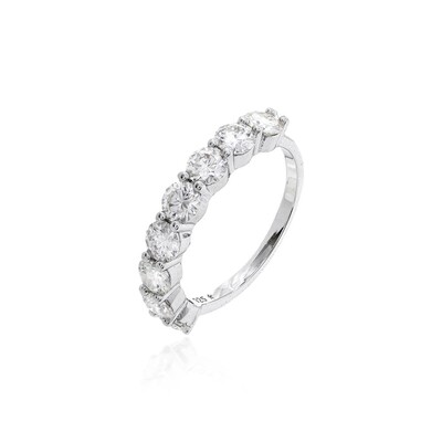 Foto Meia Aliança Moissanite 4mm