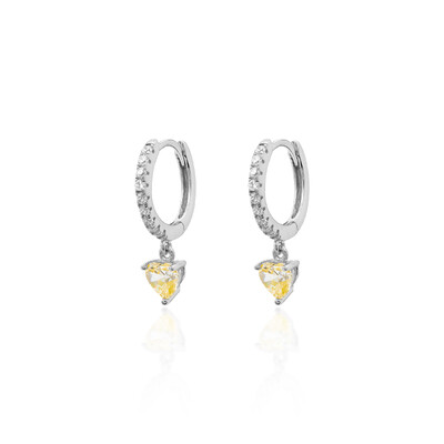 Foto Argola Heart Yellow Fancy