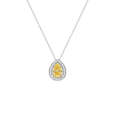 Foto Colar Gota Yellow Fancy Cravejado