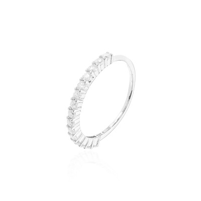 Foto Meia Aliança Moissanite 2mm