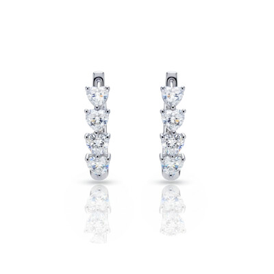 Foto Brinco Argola Amorinho Moissanite